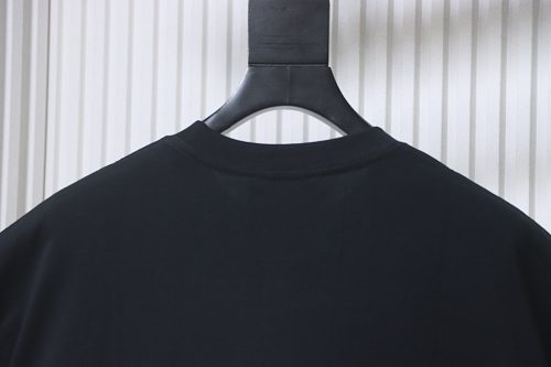 Gucci Black and White Gradient Belt Print T-shirt Black