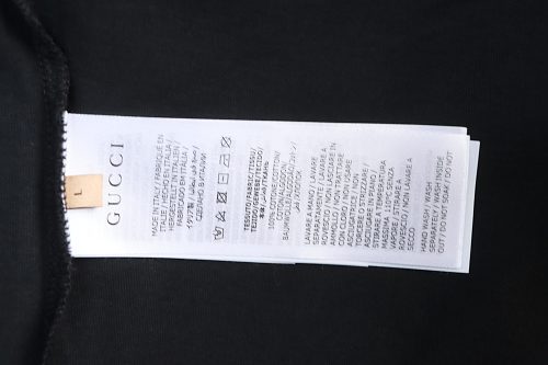 Gucci Black and White Gradient Belt Print T-shirt Black