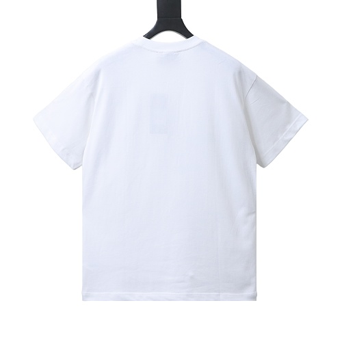 Gucci Black and White Gradient Belt Print T-shirt White