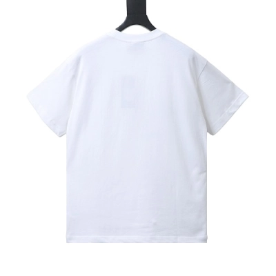 Gucci Black and White Gradient Belt Print T-shirt White 02
