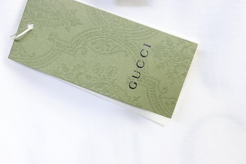 Gucci Black and White Gradient Belt Print T-shirt White
