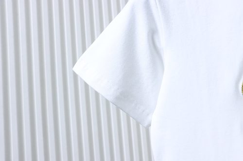 Gucci Interlocking Bridle Motif Letter Embroidery T-shirt White