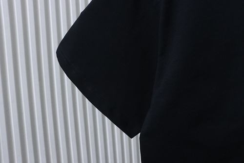 Loewe Line-style Letter Embroidery T-Shirt Black