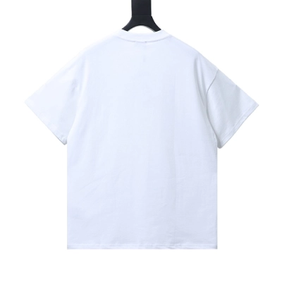 Loewe Line-style Letter Embroidery T-Shirt White 02