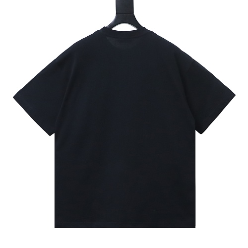 Loewe Rainbow Letter Embroidery T-Shirt Black