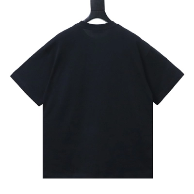 Loewe Rainbow Letter Embroidery T-Shirt Black 02