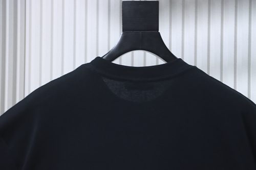 Loewe Rainbow Letter Embroidery T-Shirt Black