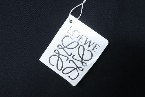 Loewe Rainbow Letter Embroidery T-Shirt Black