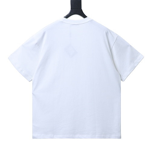 Loewe Rainbow Letter Embroidery T-Shirt White