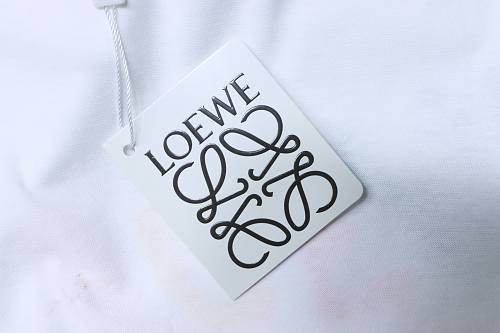 Loewe Rainbow Letter Embroidery T-Shirt White