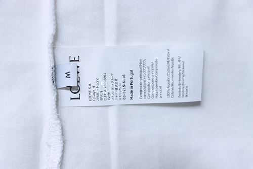 Loewe Rainbow Letter Embroidery T-Shirt White