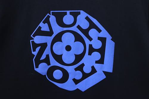 Louis Vuitton Circular Monogram Logo T-Shirt Black