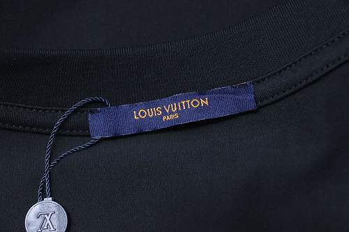 Louis Vuitton Circular Monogram Logo T-Shirt Black