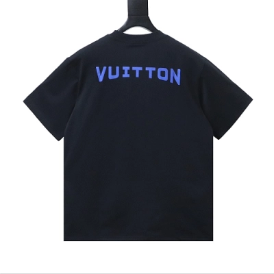 Louis Vuitton Circular Monogram Logo T-Shirt Black 02