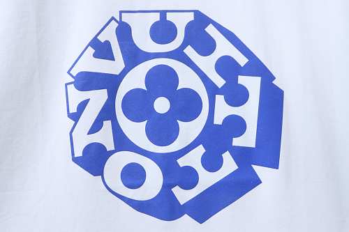 Louis Vuitton Circular Monogram Logo T-Shirt White