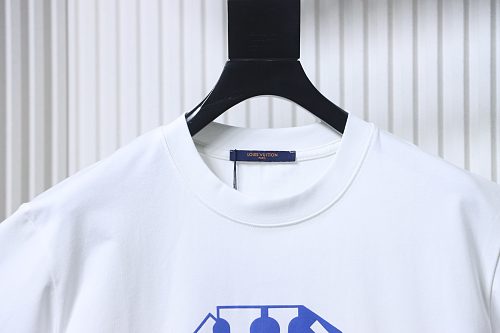 Louis Vuitton Circular Monogram Logo T-Shirt White