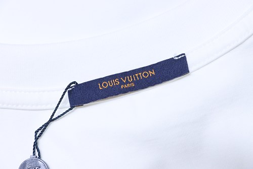 Louis Vuitton Circular Monogram Logo T-Shirt White
