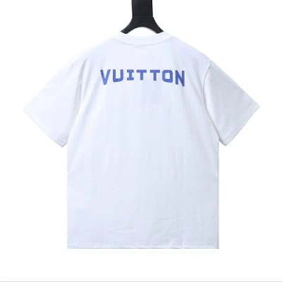 Louis Vuitton Circular Monogram Logo T-Shirt White 02