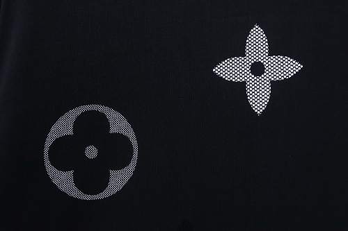 Louis Vuitton Flocked Logo T-Shirt Black