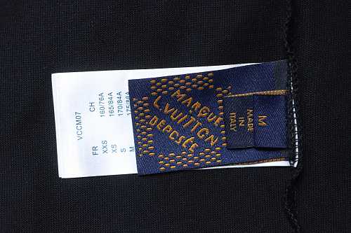 Louis Vuitton Flocked Logo T-Shirt Black