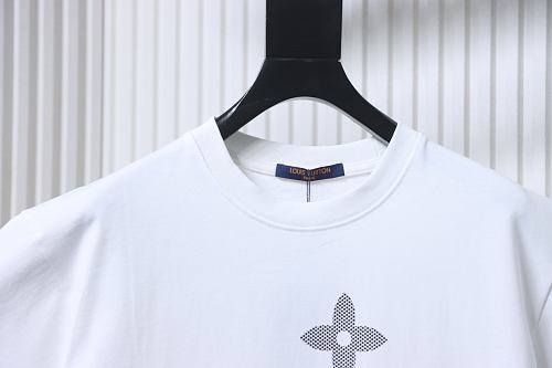 Louis Vuitton Flocked Logo T-Shirt White