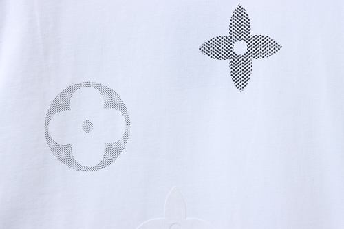 Louis Vuitton Flocked Logo T-Shirt White