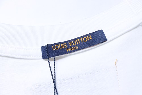 Louis Vuitton Flocked Logo T-Shirt White