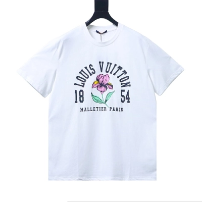Louis Vuitton Iris 1854 Vintage Print T-shirt White 01