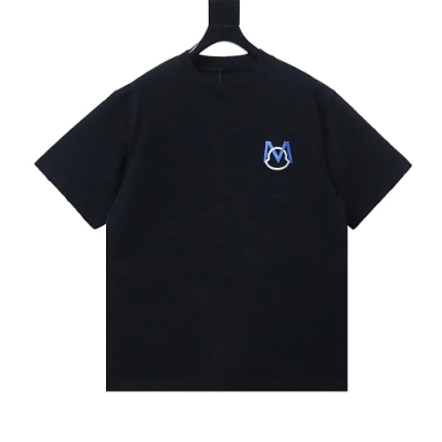 Moncler Appliqué and Embroidered T-shirt Black 02