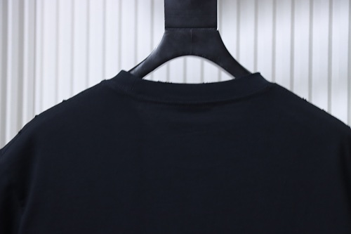 Balenciaga Ring-Print Letter T-Shirt Black