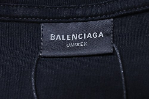 Balenciaga Ring-Print Letter T-Shirt Black
