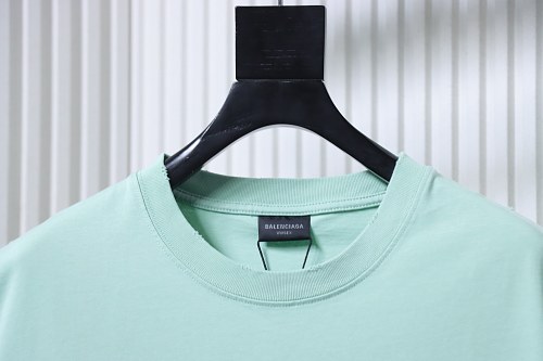 Balenciaga Ring-Print Letter T-Shirt Green