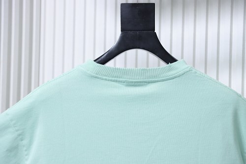 Balenciaga Ring-Print Letter T-Shirt Green