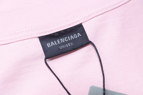 Balenciaga Ring-Print Letter T-Shirt Pink
