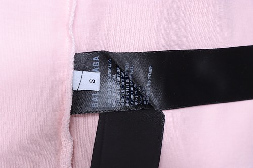 Balenciaga Ring-Print Letter T-Shirt Pink