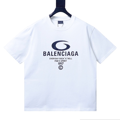 Balenciaga Ring-Print Letter T-Shirt White
