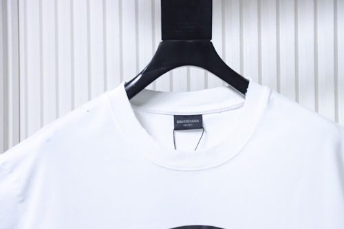 Balenciaga Ring-Print Letter T-Shirt White