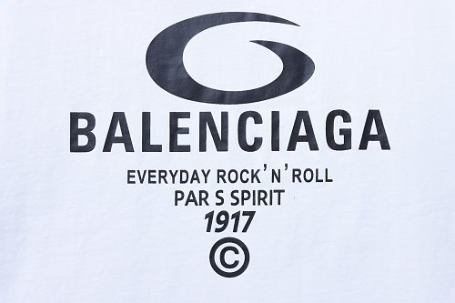 Balenciaga Ring-Print Letter T-Shirt White