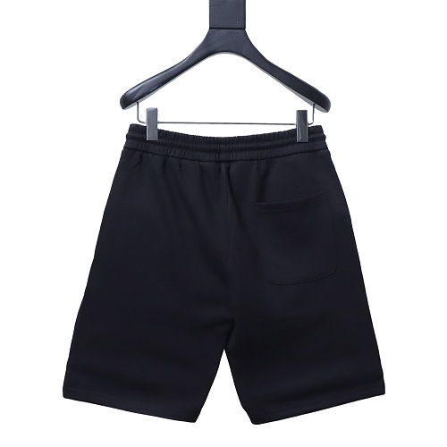 Dior Ink-Splatter Graffiti Embroidered Logo Shorts Black