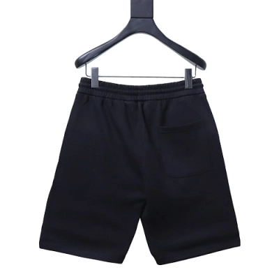Dior Ink-Splatter Graffiti Embroidered Logo Shorts Black 02