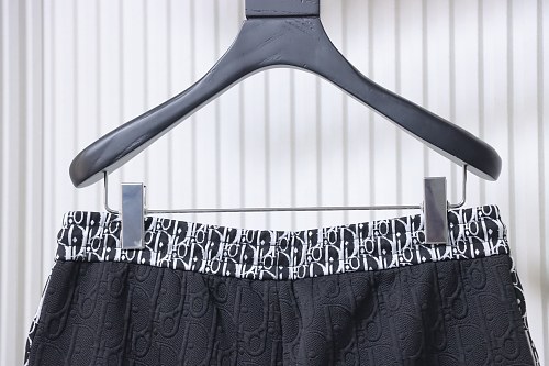 Dior Subtle Monogram Webbing Shorts Black