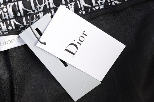 Dior Subtle Monogram Webbing Shorts Black