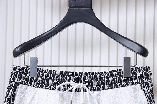 Dior Subtle Monogram Webbing Shorts White