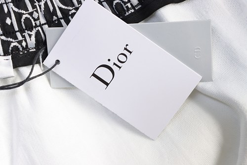 Dior Subtle Monogram Webbing Shorts White