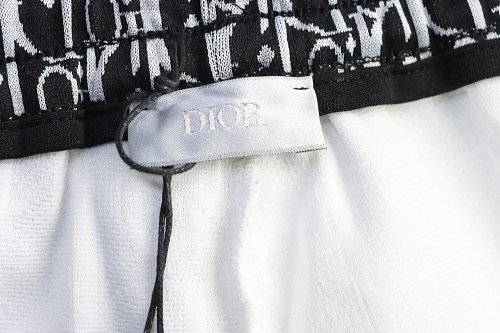 Dior Subtle Monogram Webbing Shorts White