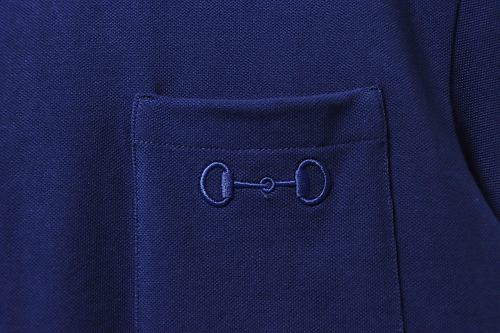 Gucci Pocket Horsebit Embroidered T-Shirt Dark blue