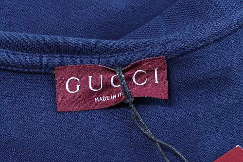 Gucci Pocket Horsebit Embroidered T-Shirt Dark blue
