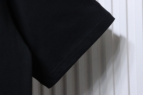 Loewe Misaligned Logo Embroidered T-Shirt Black