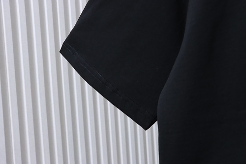 Loewe Misaligned Logo Embroidered T-Shirt Black