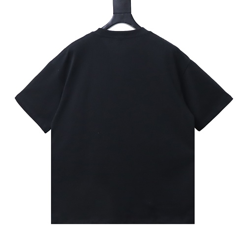 Loewe Misaligned Logo Embroidered T-Shirt Black